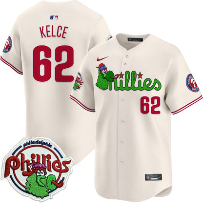 Men's Phillies Phanatic Patch Vapor Premier Limited Jersey V3 - All Stitched
