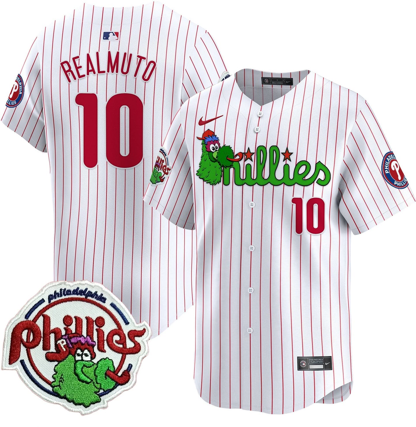 Men's Phillies Phanatic Patch Vapor Premier Limited Jersey V3 - All Stitched