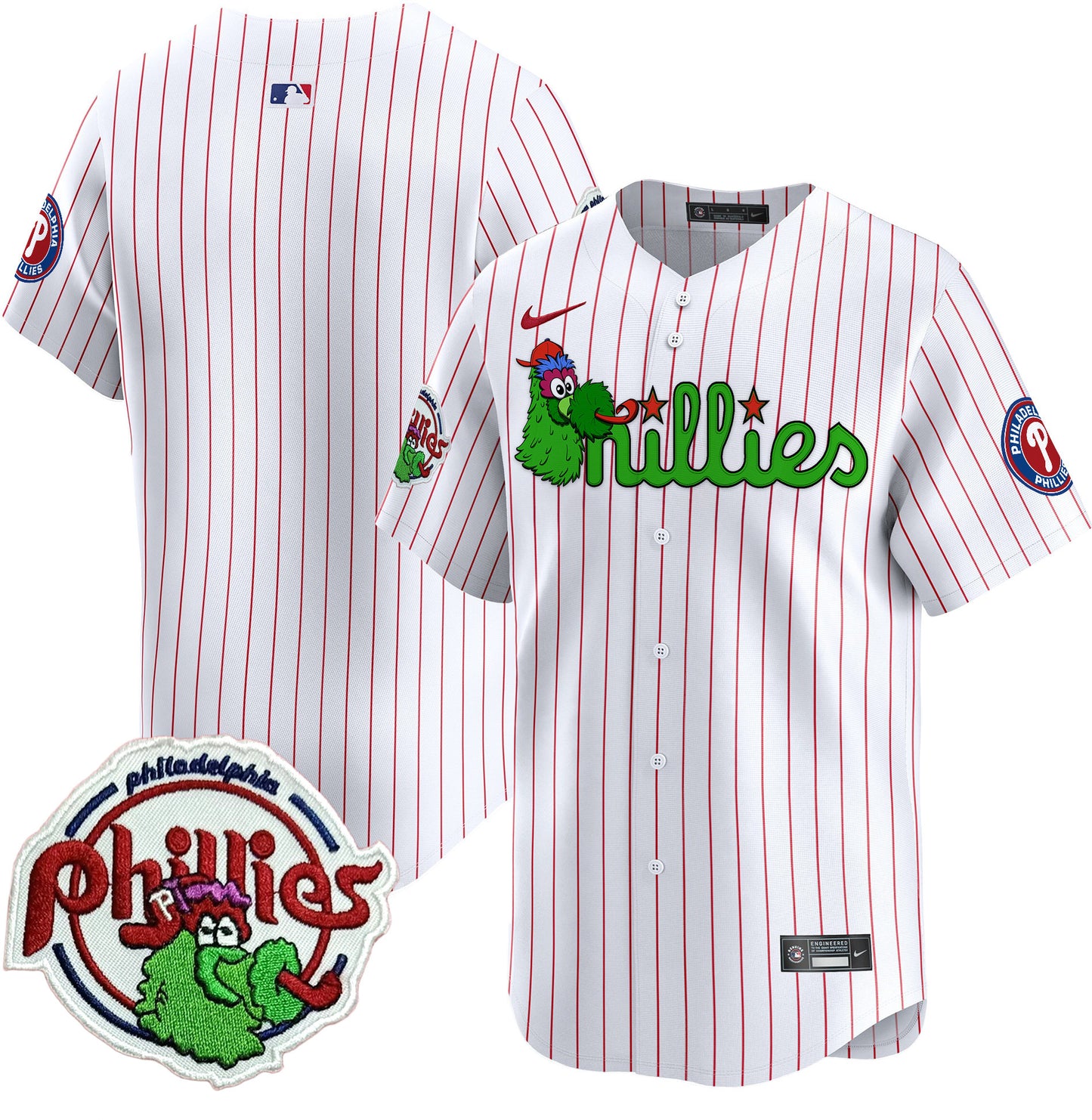 Phillies Phanatic Patch Vapor Premier Limited Jersey V3 - All Stitched