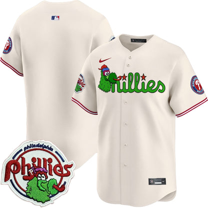 Men's Phillies Phanatic Patch Vapor Premier Limited Jersey V3 - All Stitched