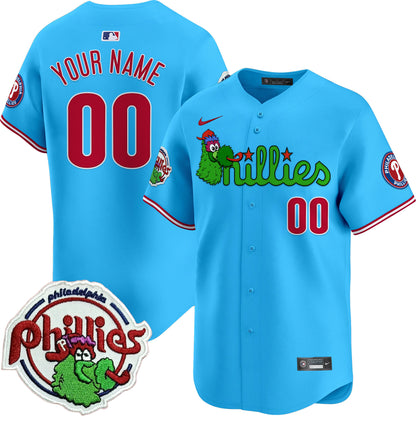 Phillies Phanatic Patch Vapor Premier Limited Custom Jersey V3 - All Stitched