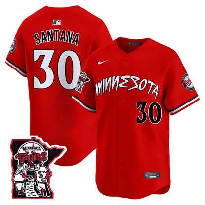 Minnesota Twins Shaking Hands Patch Vapor Premier Limited Jersey - All Stitched