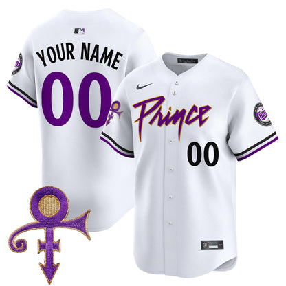 Minnesota Twins Prince Patch Vapor Premier Limited Custom Jersey - All Stitched