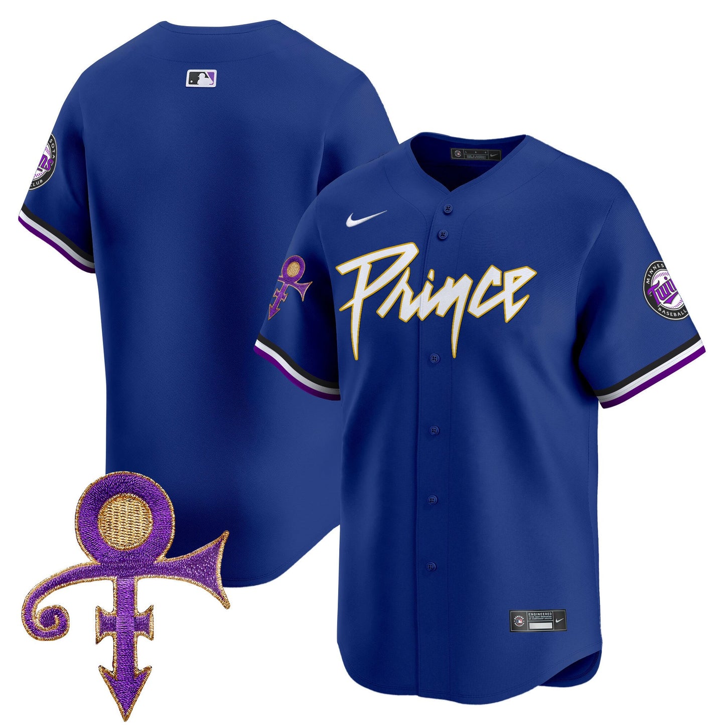 Minnesota Twins Prince Patch Vapor Premier Limited Jersey - All Stitched