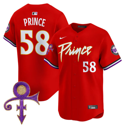 Minnesota Twins Prince Patch Vapor Premier Limited Jersey - All Stitched