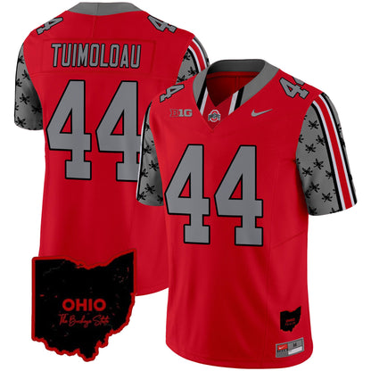 Ohio State Buckeyes 2024 Home Patch Vapor Limited Jersey - All Stitched