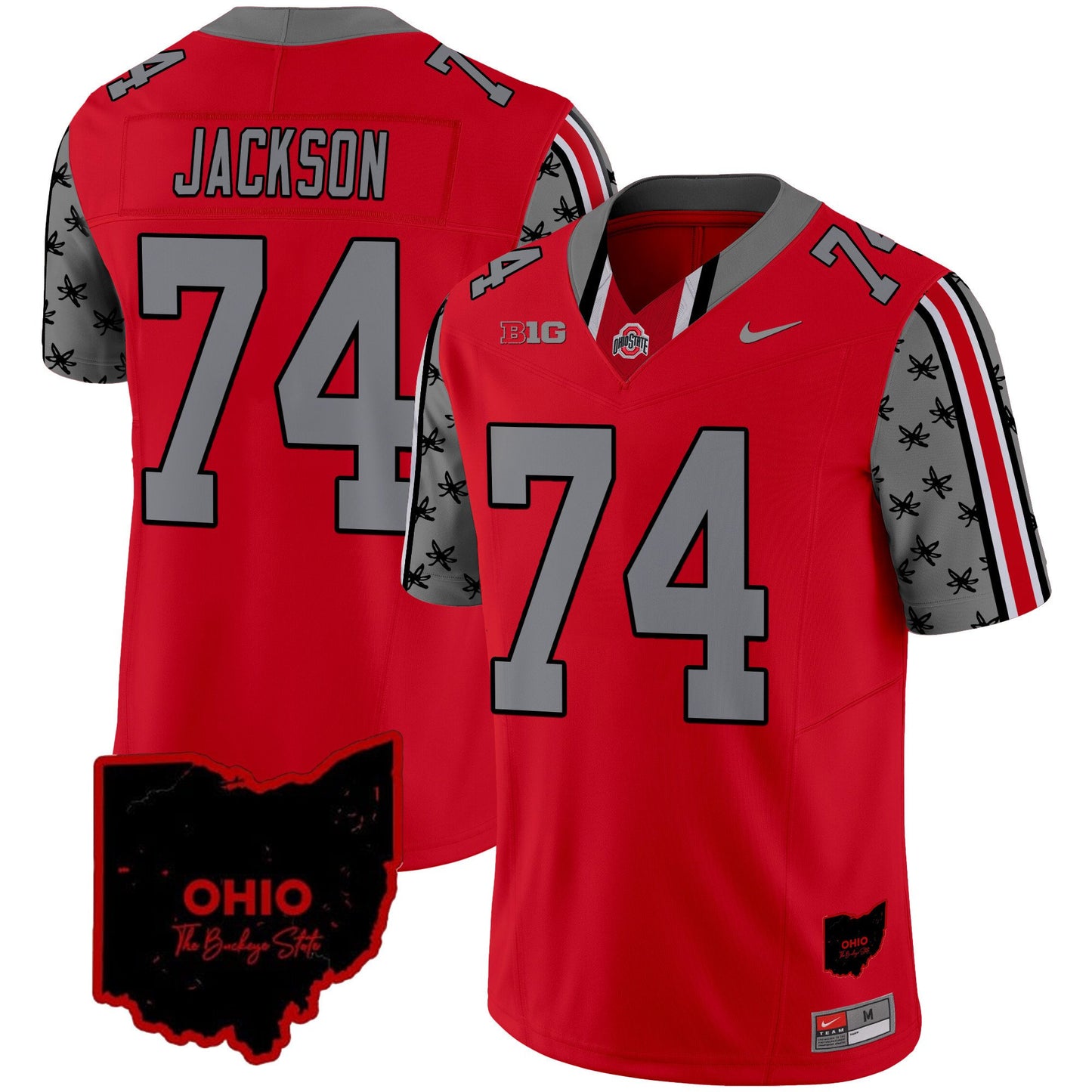 Ohio State Buckeyes 2024 Home Patch Vapor Limited Jersey - All Stitched