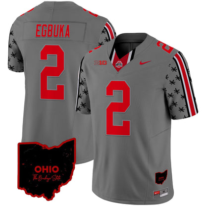 Ohio State Buckeyes 2024 Home Patch Vapor Limited Jersey - All Stitched