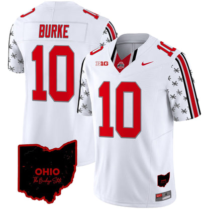 Ohio State Buckeyes 2024 Home Patch Vapor Limited Jersey - All Stitched