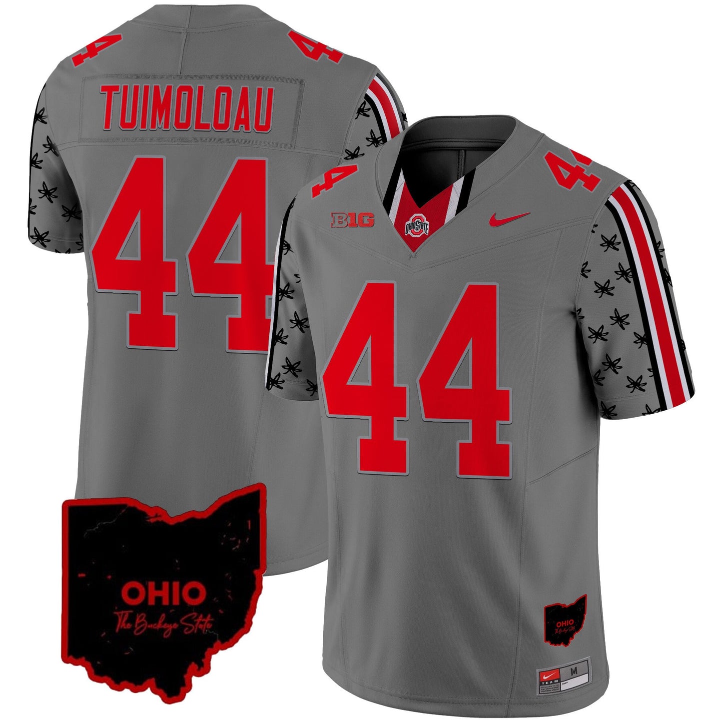 Ohio State Buckeyes 2024 Home Patch Vapor Limited Jersey - All Stitched