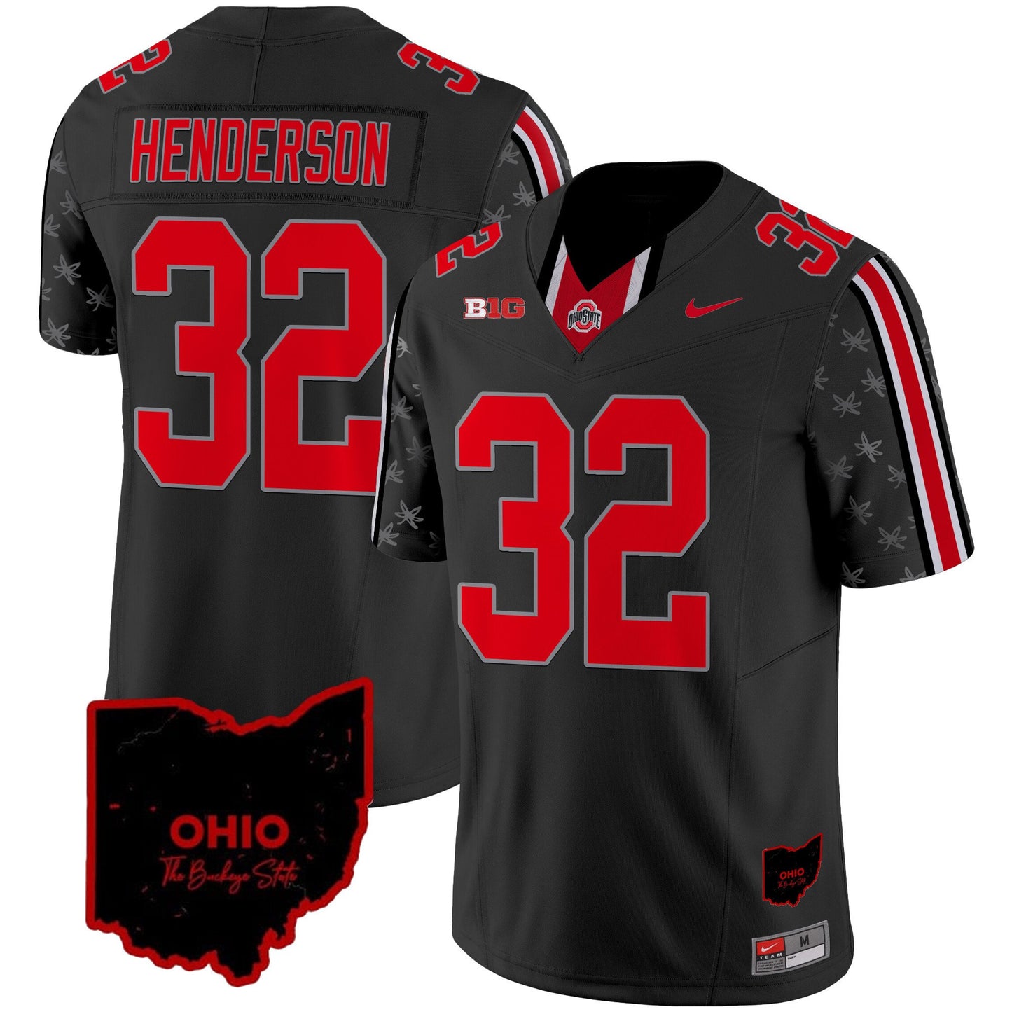 Ohio State Buckeyes 2024 Home Patch Vapor Limited Jersey - All Stitched