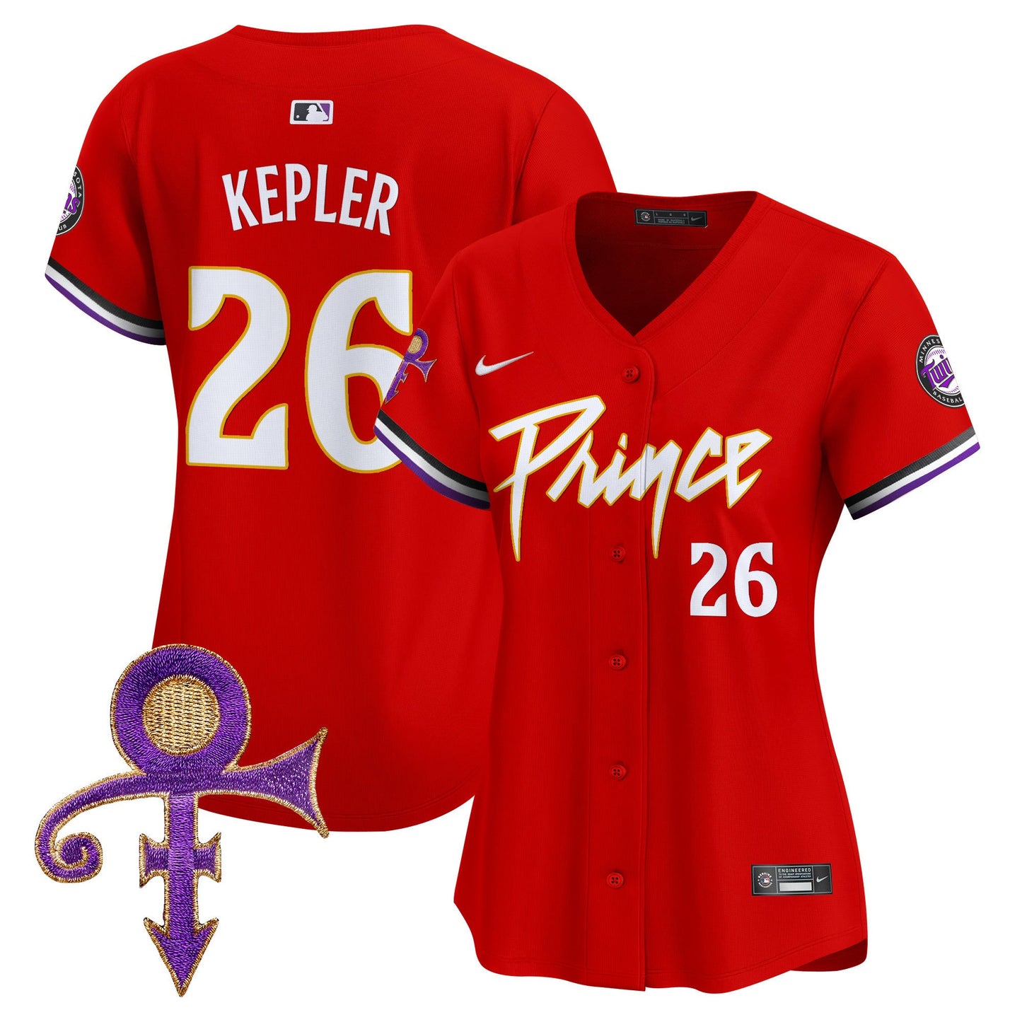 Women's Minnesota Twins Prince Patch Vapor Premier Limited Jersey - All Stitched