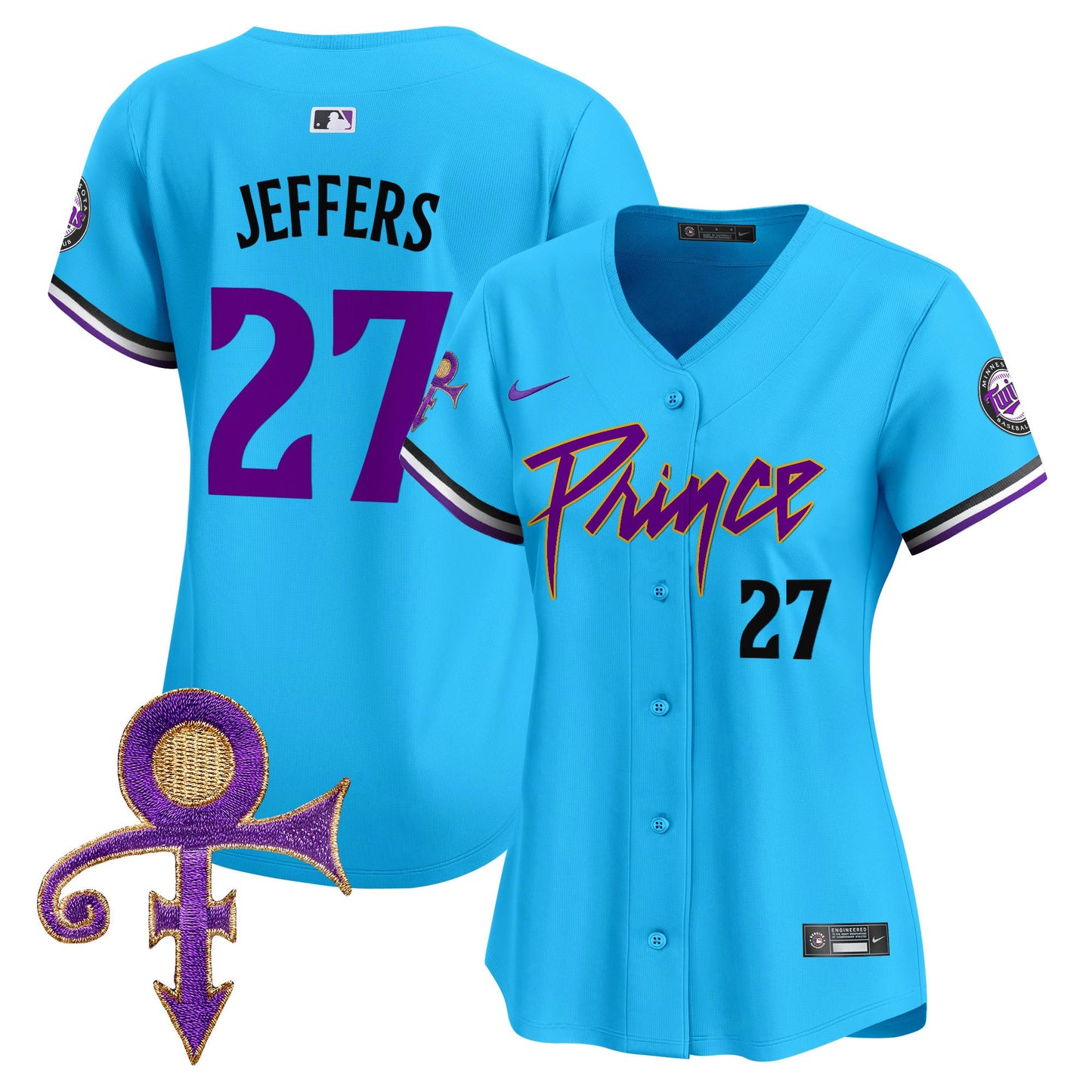 Women's Minnesota Twins Prince Patch Vapor Premier Limited Jersey - All Stitched