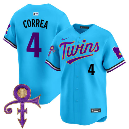 Twins Prince Patch Vapor Premier Limited Jersey V3 - All Stitched