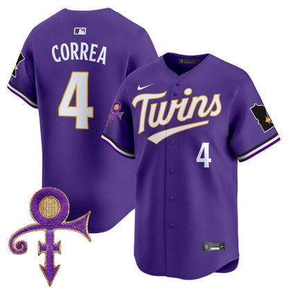 Twins Prince Patch Vapor Premier Limited Jersey V3 - All Stitched