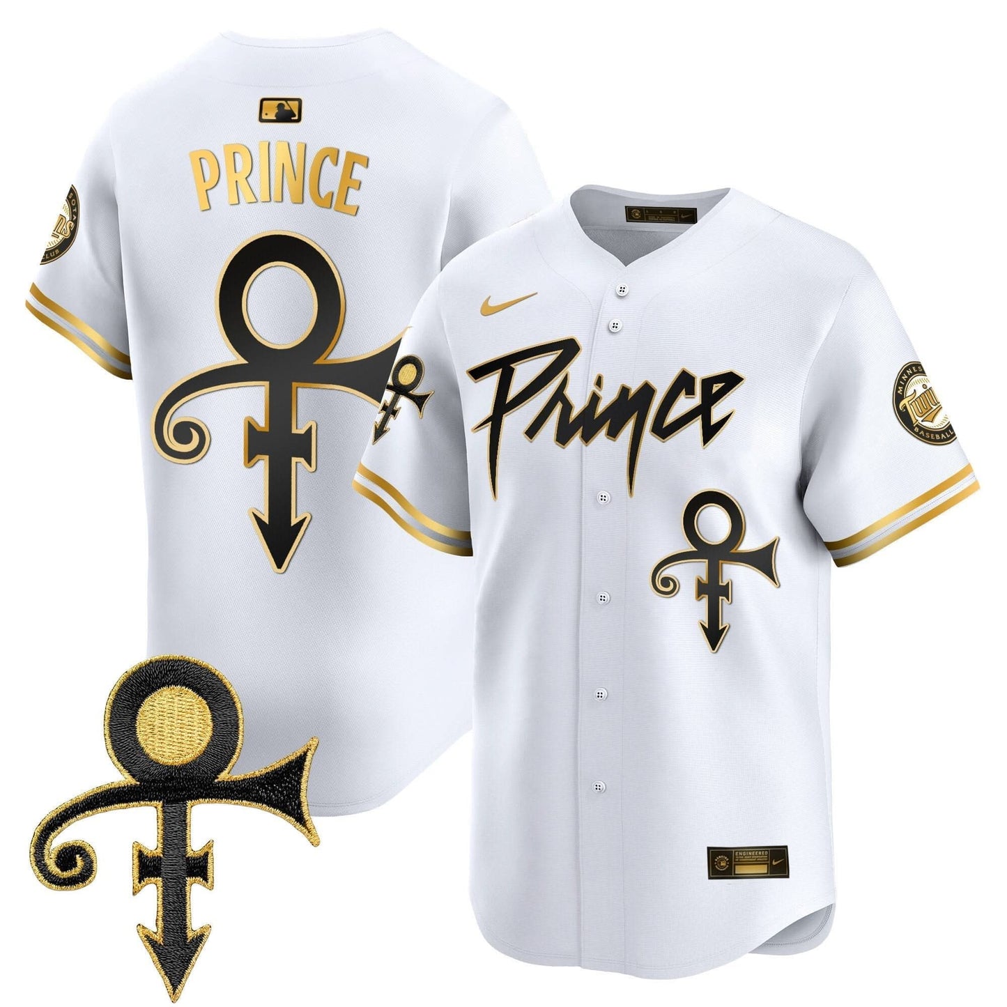 Minnesota Twins Prince Patch Vapor Premier Limited Jersey V4 - All Stitched