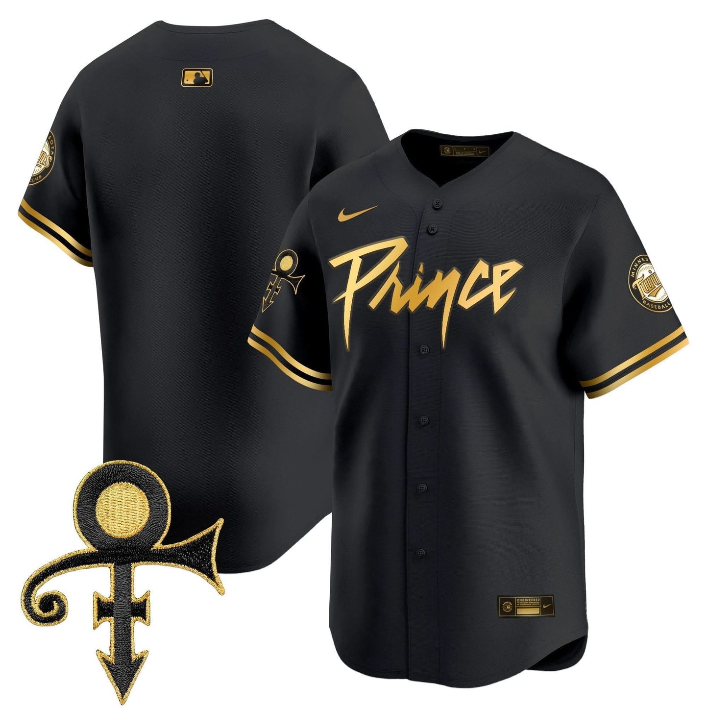 Minnesota Twins Prince Patch Vapor Premier Limited Jersey V4 - All Stitched