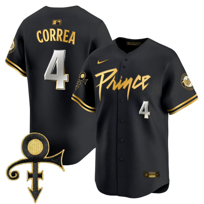 Minnesota Twins Prince Patch Vapor Premier Limited Jersey V4 - All Stitched
