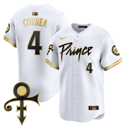 Minnesota Twins Prince Patch Vapor Premier Limited Jersey V4 - All Stitched