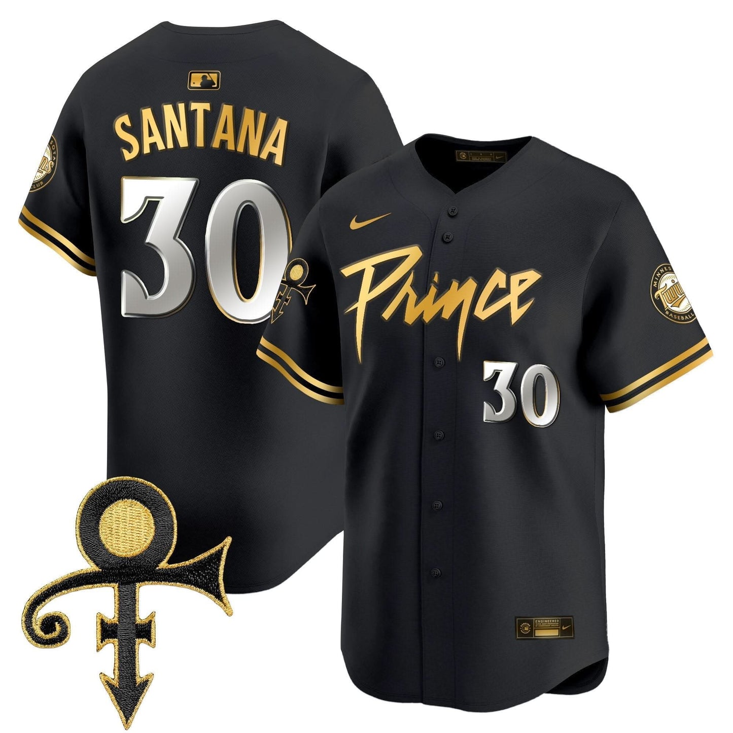 Minnesota Twins Prince Patch Vapor Premier Limited Jersey V4 - All Stitched