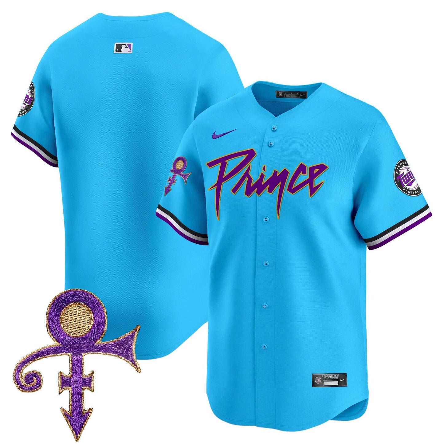 Minnesota Twins Prince Patch Vapor Premier Limited Jersey V4 - All Stitched