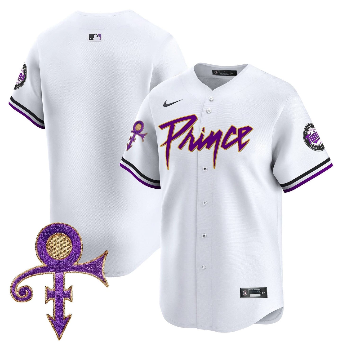 Minnesota Twins Prince Patch Vapor Premier Limited Jersey V4 - All Stitched