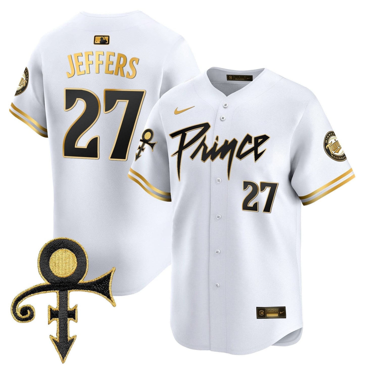 Minnesota Twins Prince Patch Vapor Premier Limited Jersey V4 - All Stitched