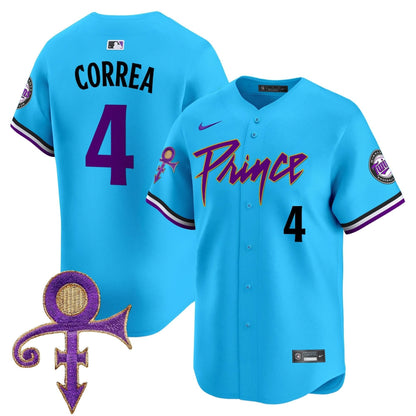 Minnesota Twins Prince Patch Vapor Premier Limited Jersey V4 - All Stitched
