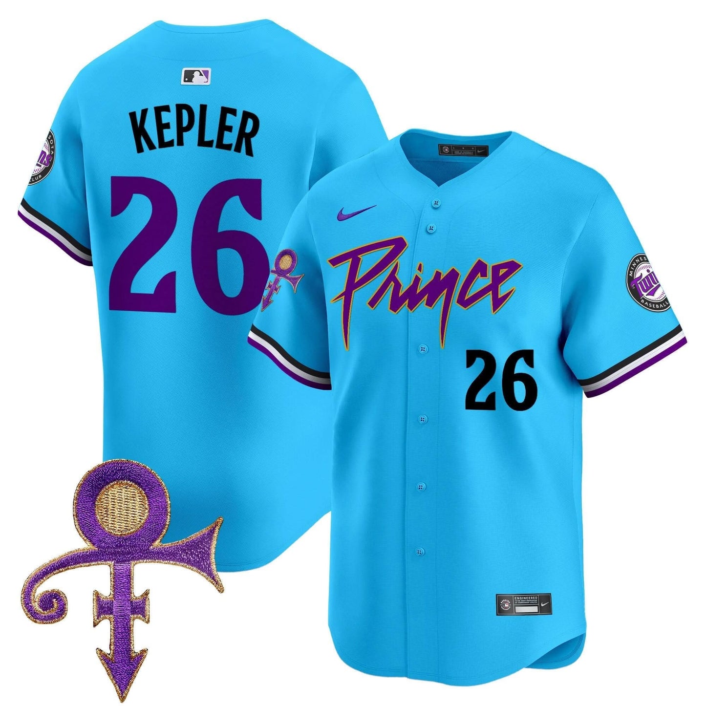 Minnesota Twins Prince Patch Vapor Premier Limited Jersey V4 - All Stitched