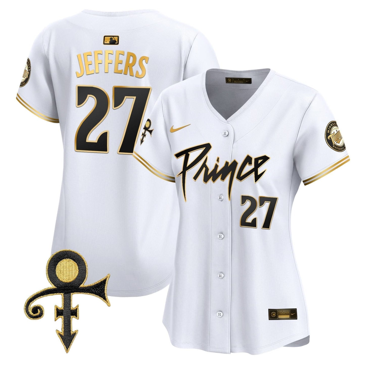 WoMinnesota Twins Prince Patch Vapor Premier Limited Jersey V4 - All Stitched