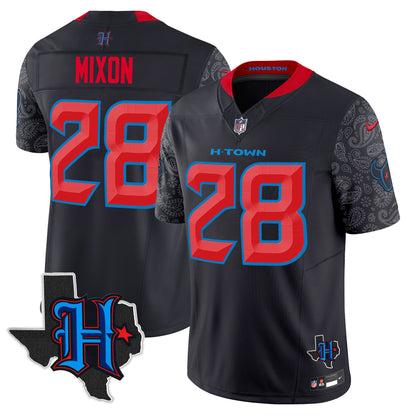 Houston Texans 2024 Texas Patch Vapor Limited Jersey V4 - All Stitched