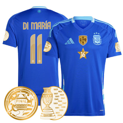 Men's Argentina 2024 Copa America Champion Limited Jersey N1