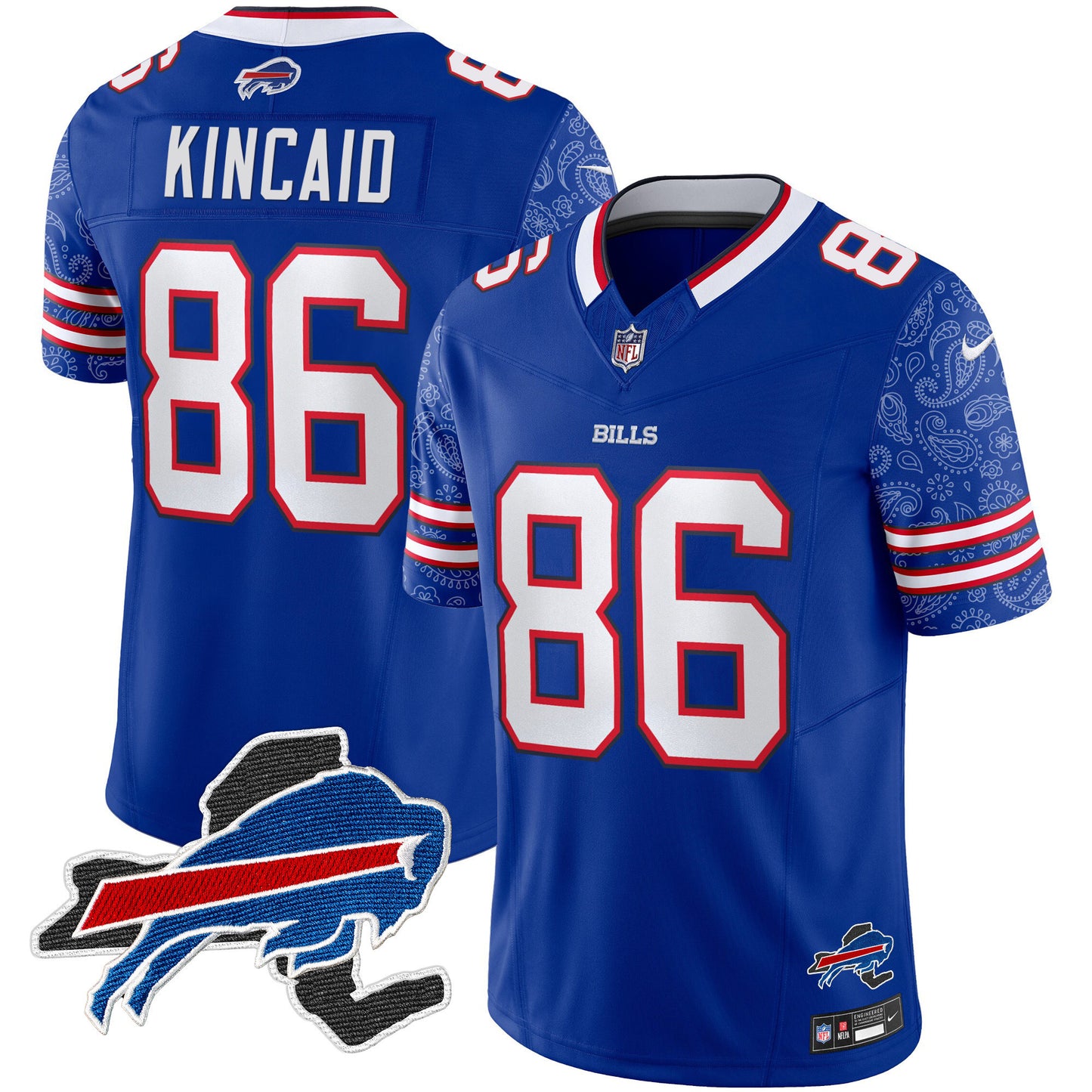 Bills New York Patch Vapor Limited Jersey V2 - All Stitched