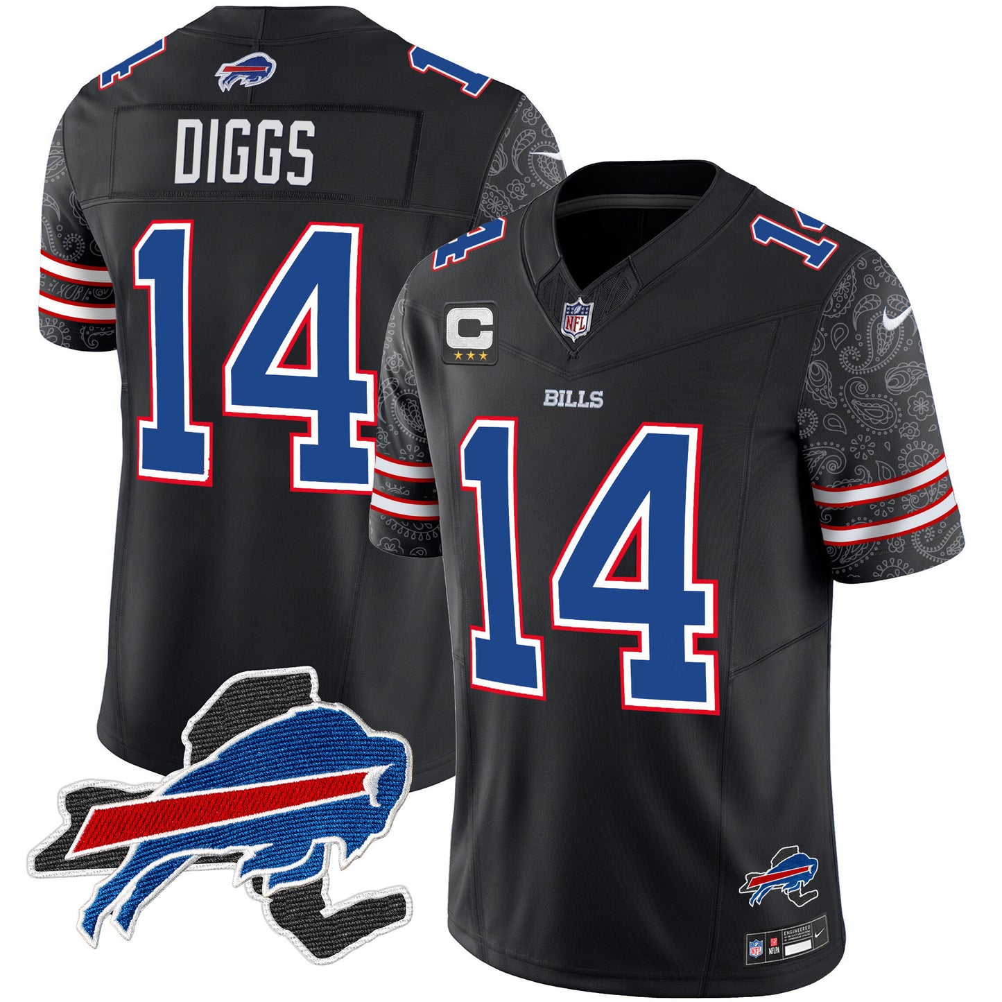 Bills New York Patch Vapor Limited Jersey V2 - All Stitched