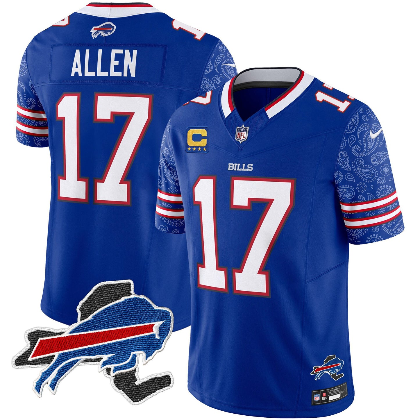 Bills New York Patch Vapor Limited Jersey V2 - All Stitched