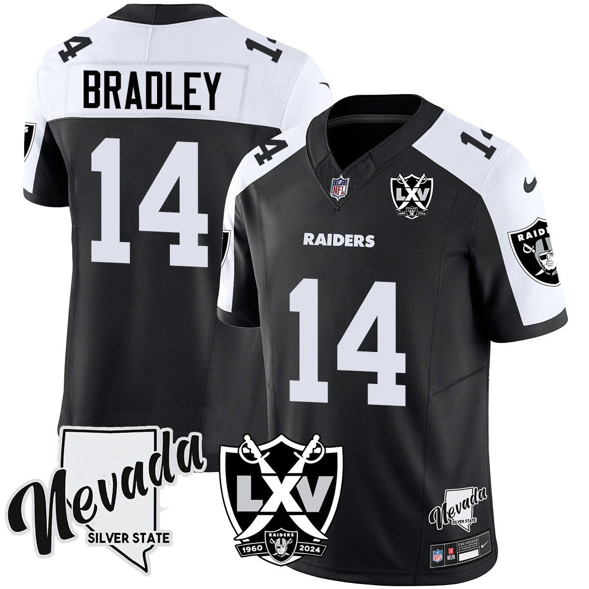 Raiders 2024 Vapor Limited Jersey - 65th Anniversary - All Stitched