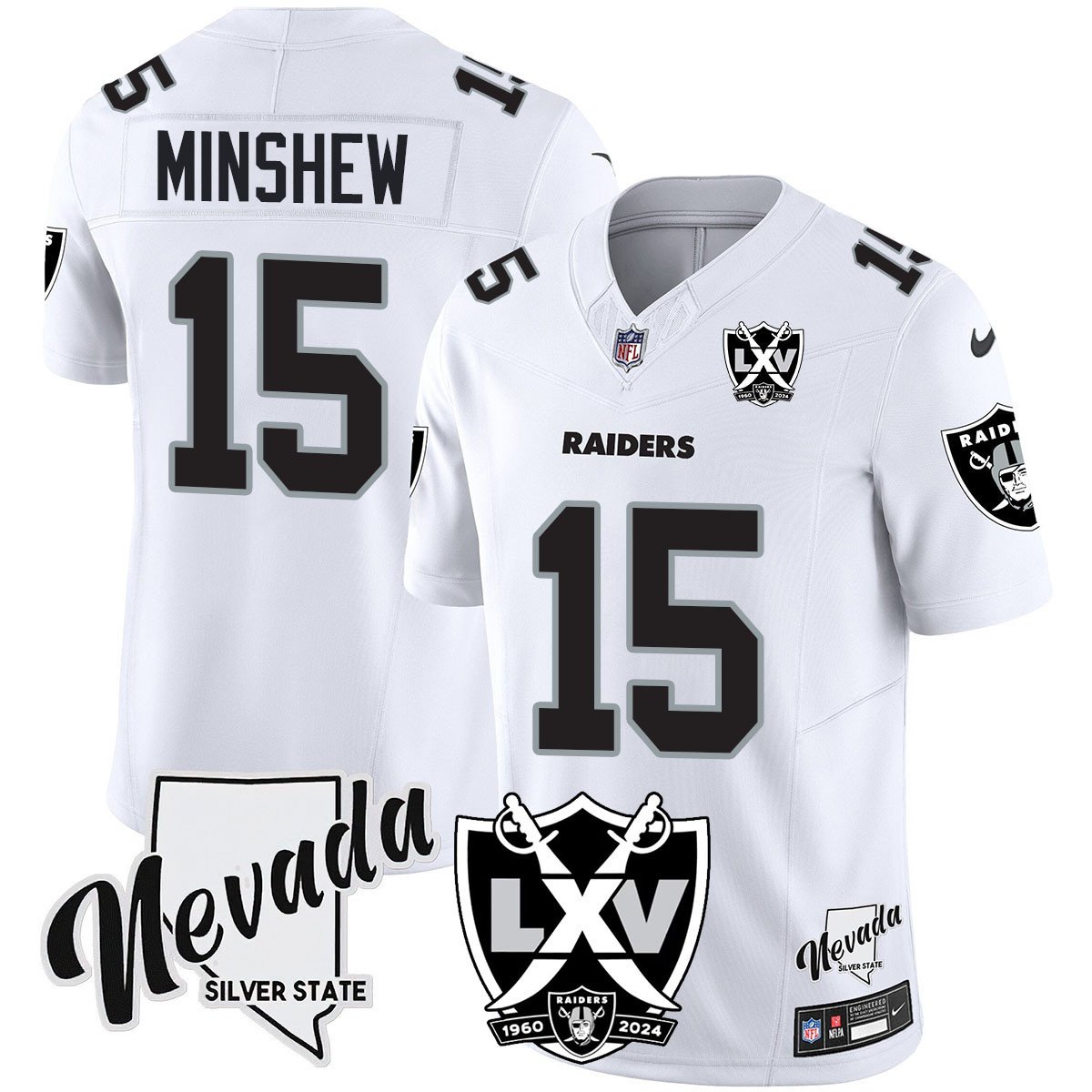 Raiders 2024 Vapor Limited Jersey - 65th Anniversary - All Stitched