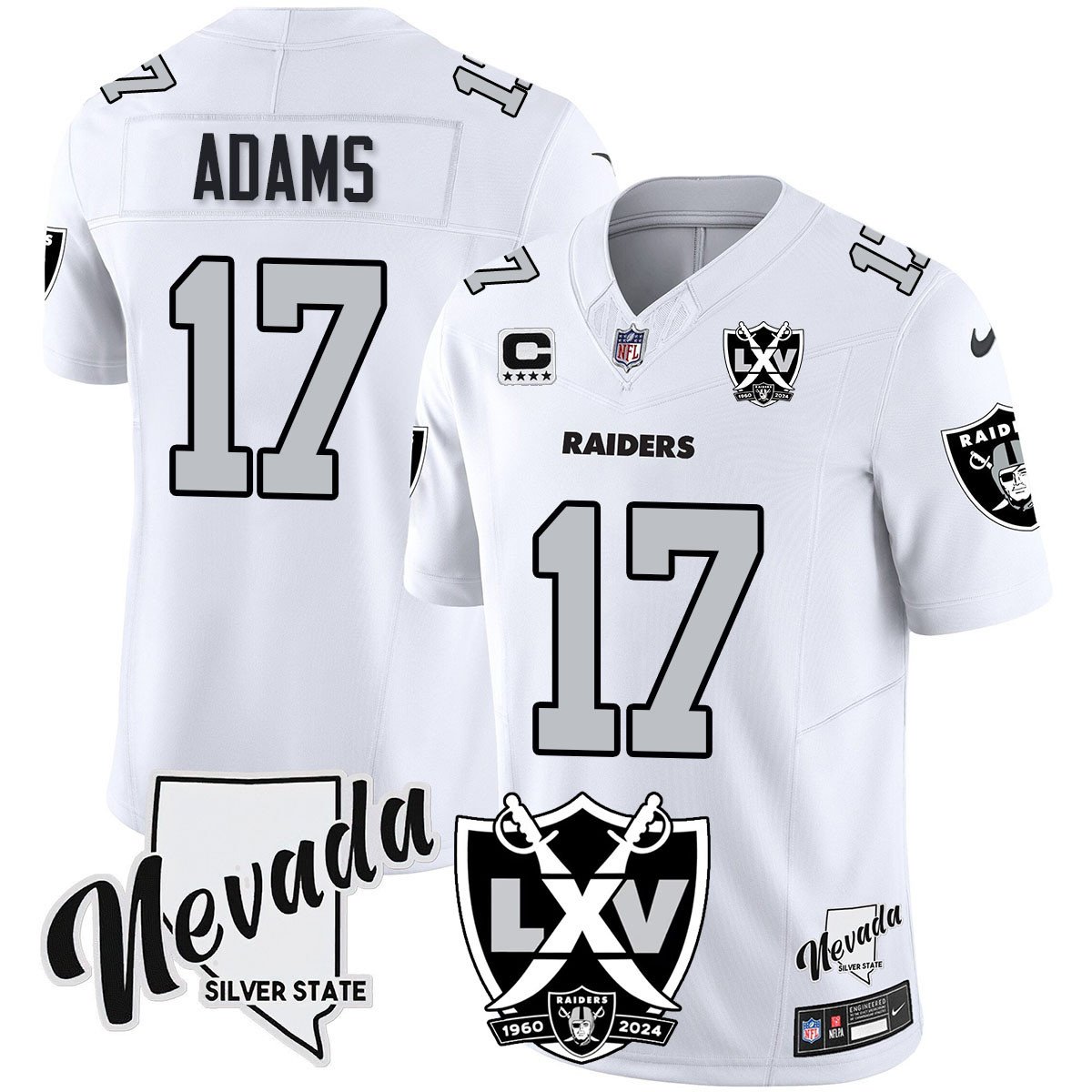 Raiders 2024 Vapor Limited Jersey - 65th Anniversary - All Stitched