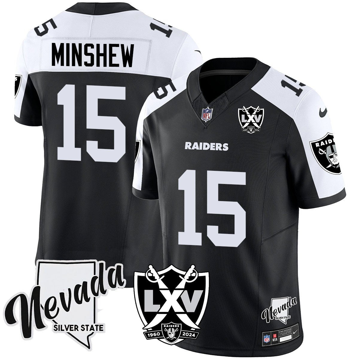 Raiders 2024 Vapor Limited Jersey - 65th Anniversary - All Stitched