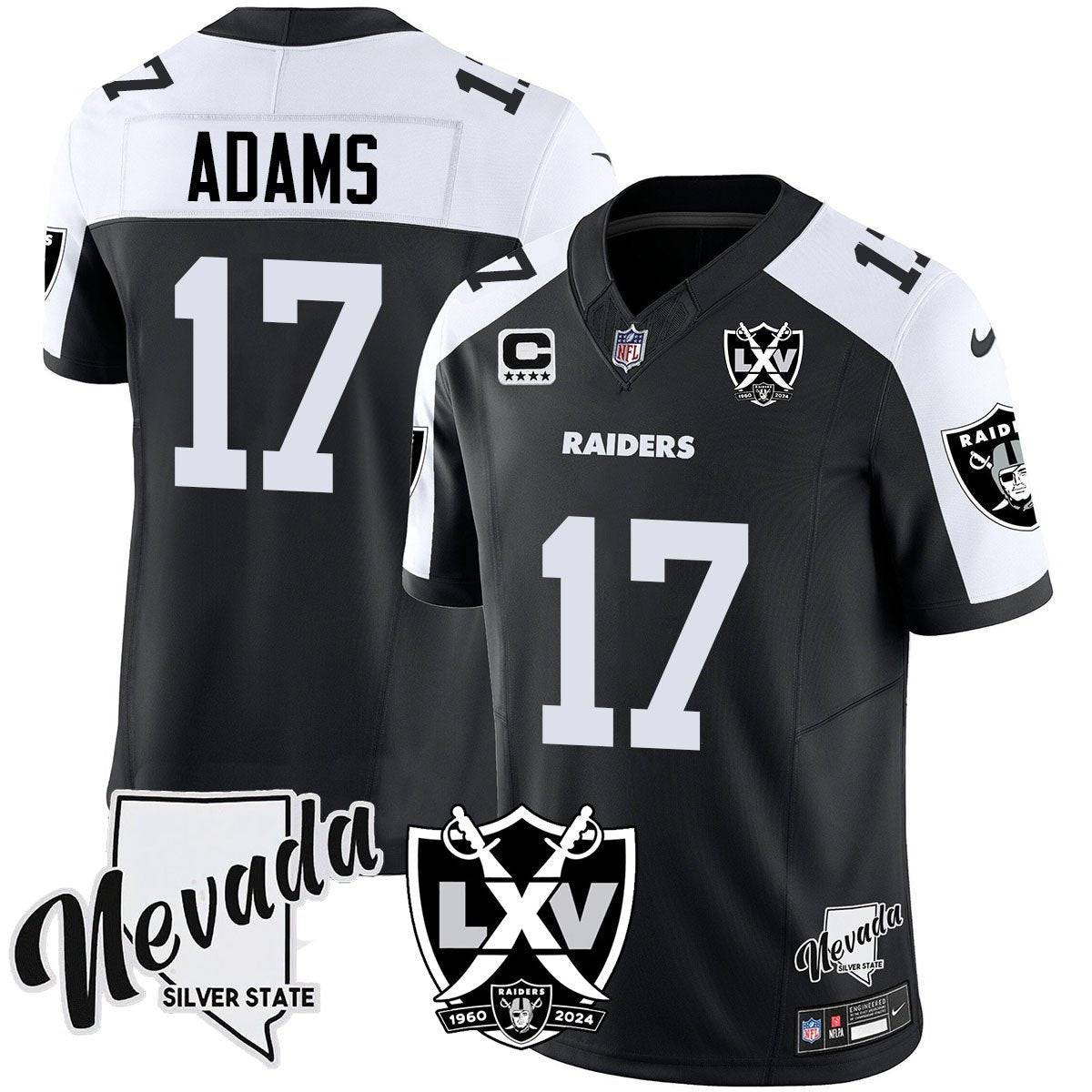 Raiders 2024 Vapor Limited Jersey - 65th Anniversary - All Stitched