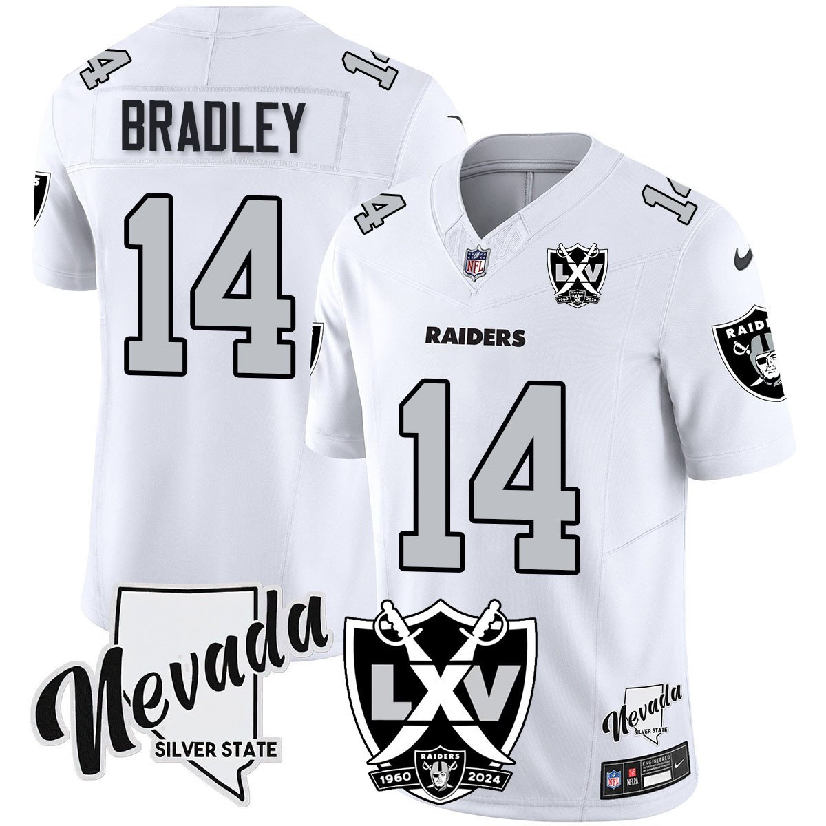 Raiders 2024 Vapor Limited Jersey - 65th Anniversary - All Stitched