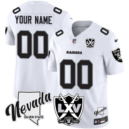 Custom Raiders 2024 Vapor Limited Jersey - 65th Anniversary - All Stitched