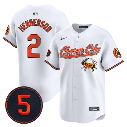 Baltimore Orioles Robinson Patch Vapor Premier Limited Jersey V8 - All Stitched