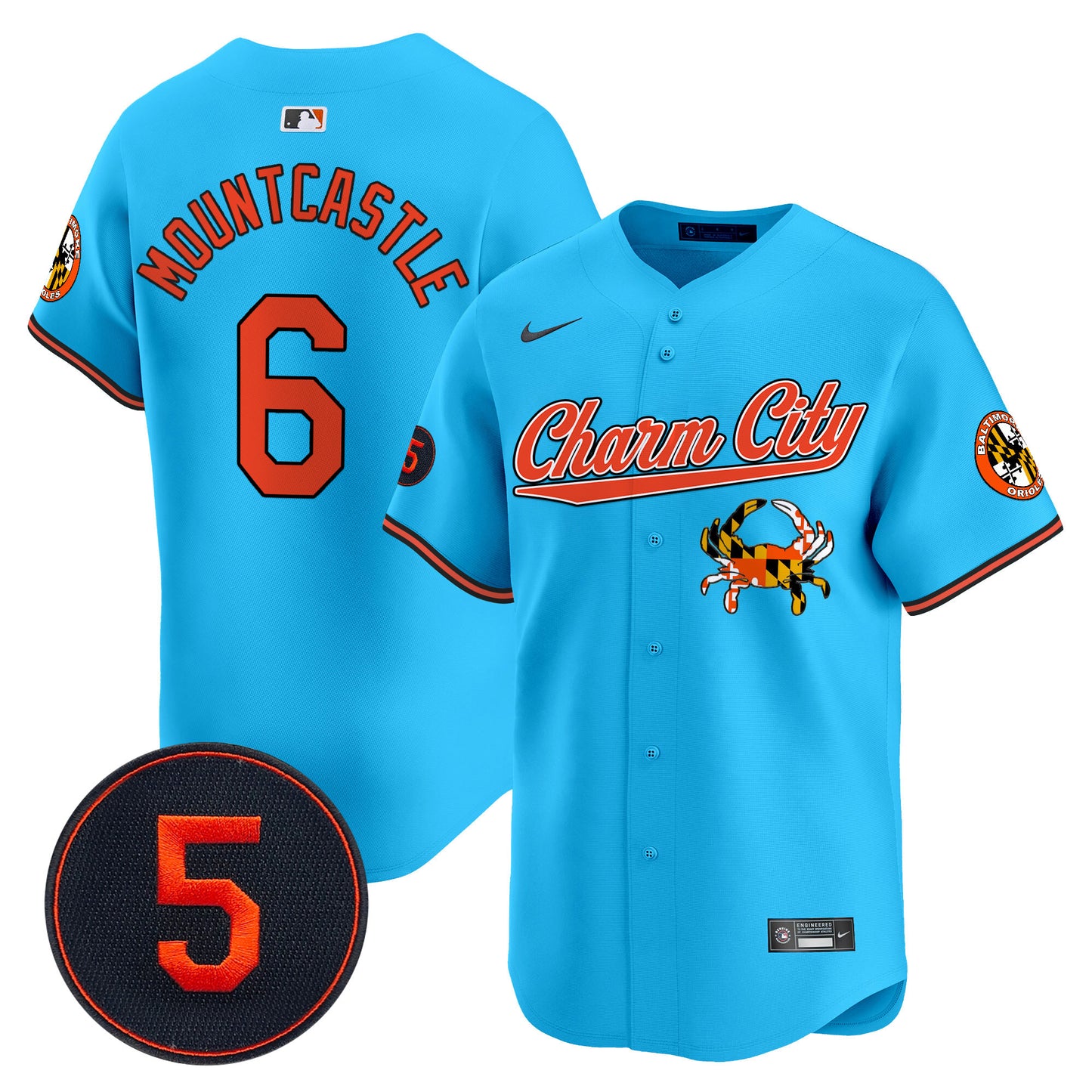 Baltimore Orioles Robinson Patch Vapor Premier Limited Jersey V8 - All Stitched