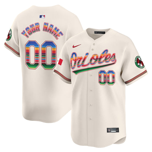 Baltimore Orioles Mexico Vapor Premier Limited Custom Jersey - All Stitched