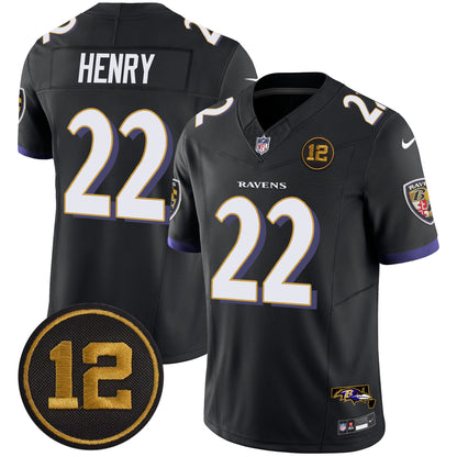 Ravens Jacoby Jones Patch Vapor Limited Jersey - All Stitched