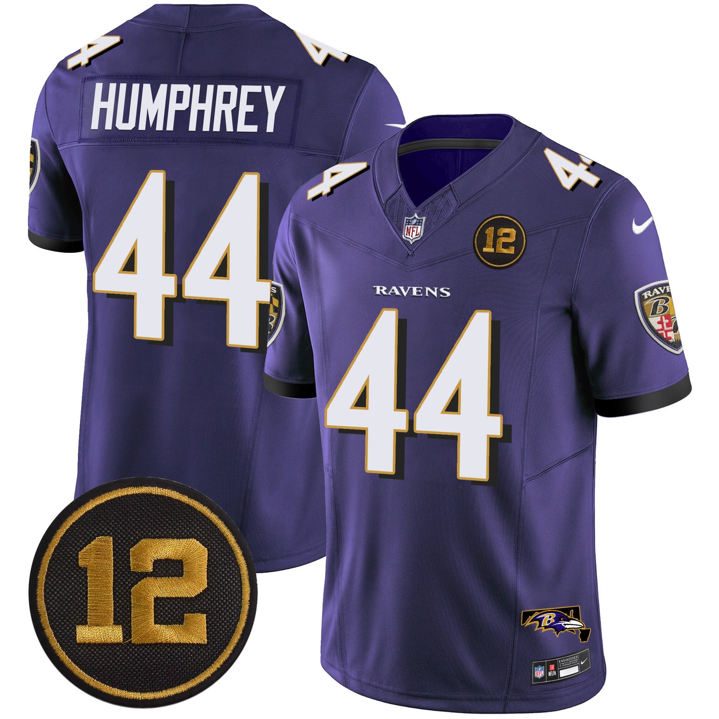 Ravens Jacoby Jones Patch Vapor Limited Jersey - All Stitched