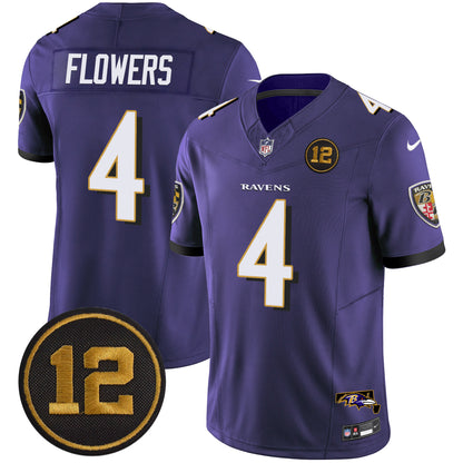 Ravens Jacoby Jones Patch Vapor Limited Jersey - All Stitched