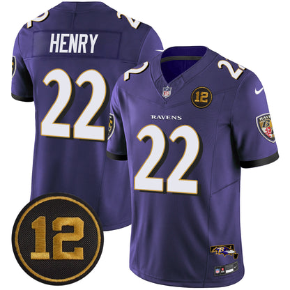 Ravens Jacoby Jones Patch Vapor Limited Jersey - All Stitched