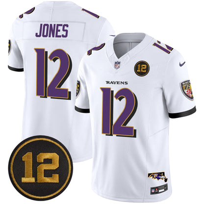 Ravens Jacoby Jones Patch Vapor Limited Jersey - All Stitched